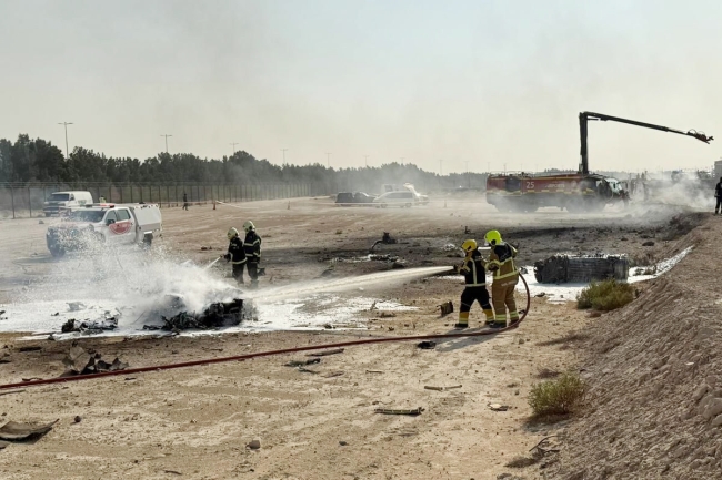 تحطم مقاتلة هندية خلال عرض جوي مصاحب لمعرض دبي للطيران.. ومصرع قائدها