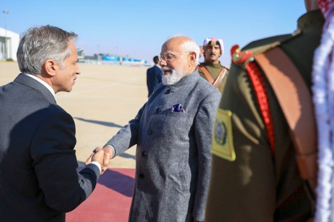 مودي يُجري زيارة عمل تاريخية للأردن