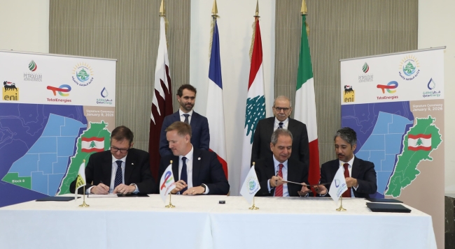لبنان يوقع اتفاقية مع تحالف فرنسي – قطري – إيطالي للتنقيب عن الغاز في البحر