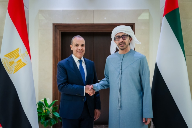 وزيرا الخارجية الإماراتي والمصري يبحثان دعم إدارة غزة وتعزيز إيصال المساعدات الإنسانية