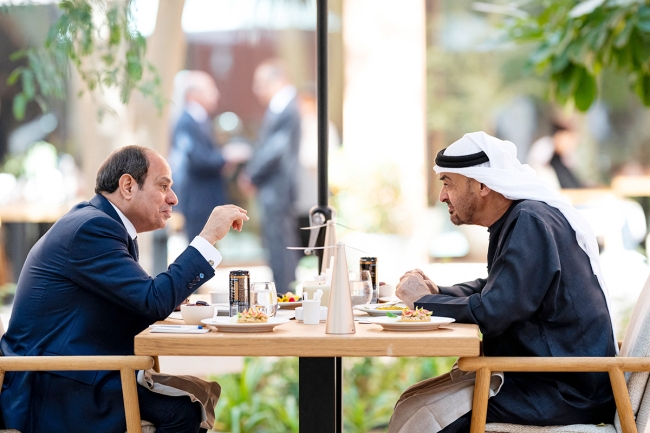 الرئيسان الإماراتي والمصري: مواصلة التشاور الأخوي والتنسيق المشترك