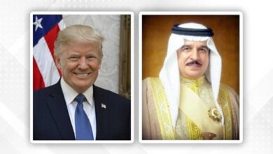 ترمب يؤكد لعاهل البحرين دعم واشنطن لأمن دول الخليج